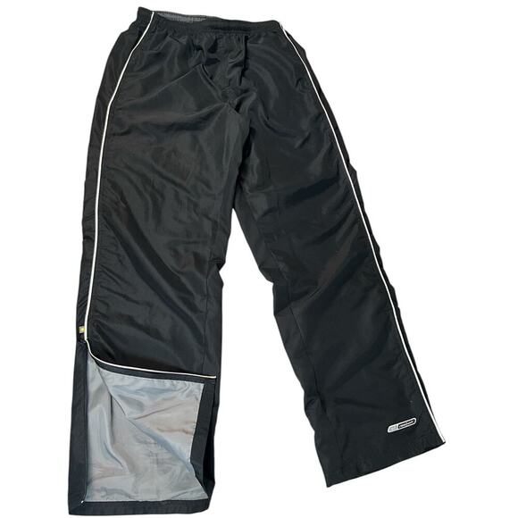 Vintage Reebok Windbreaker Sweat Suit Size Large 90's Black and Gray Polyester - Picture 11 of 15